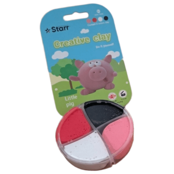 Plastelin STARR Clay set prase 4 boje 63g