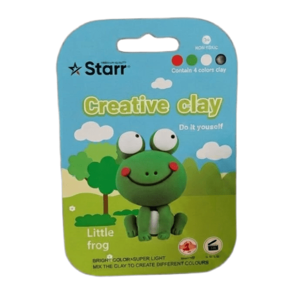 Plastelin STARR Clay set žaba 4 boje 63g