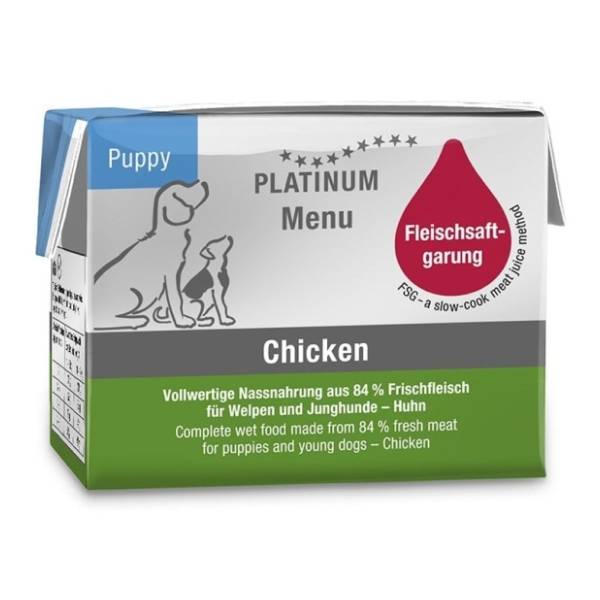 PLATINUM Menu puppy hrana za štence piletina 90g