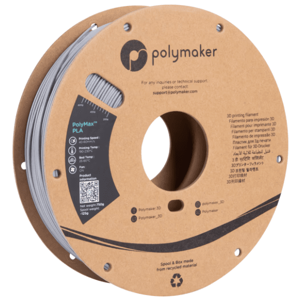 POLYMAKER PLA PolyMax 750g Grey 1,75mm 3D filament