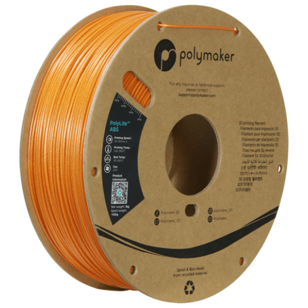 POLYMAKER PolyLite ABS 1,75 mm Galaxy Orange 3D filament
