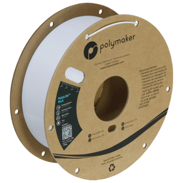 POLYMAKER PolyLite PLA 1,75 mm Cold White 3D filament