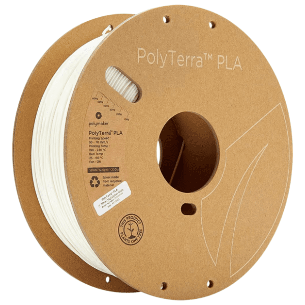 POLYMAKER PolyTerra PLA 1,75 mm Cotton White 3D filament