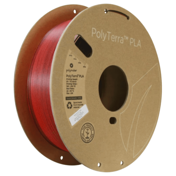 POLYMAKER PolyTerra PLA 1,75 mm Dual Shadow Red Black Red 3D filament