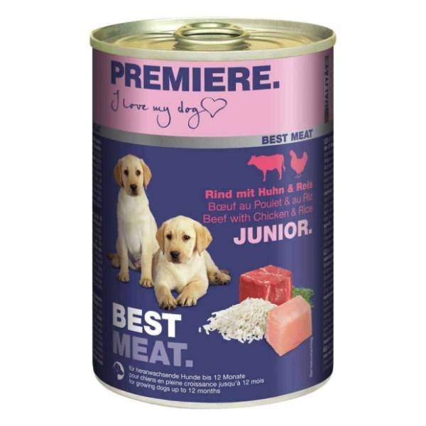 PREMIERE Best meat junior hrana za pse govedina piletina 400g