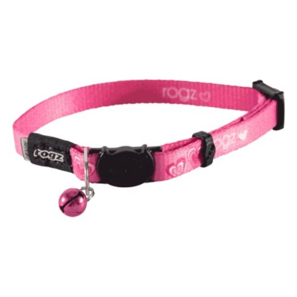 ROGZ Kiddy cat pink hearts ogrlica za mace