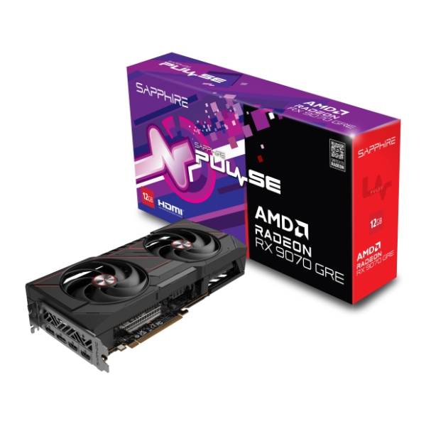 SAPPHIRE AMD Radeon RX 9070 GRE PULSE GAMING OC 12GB GDDR6 192-bit grafička kartica