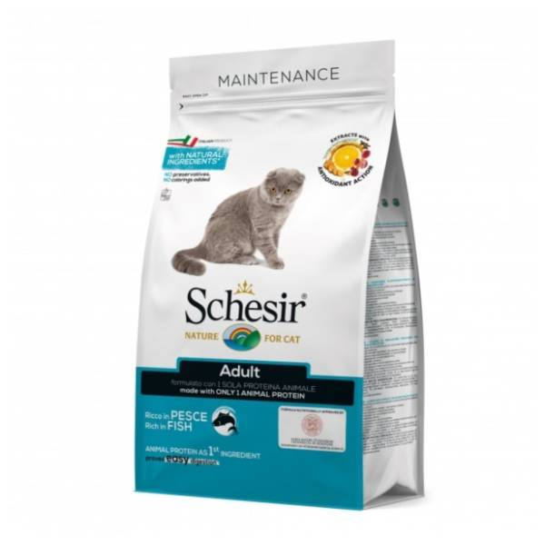 SCHESIR Maintenance adult hrana za mačke riba 1,5kg