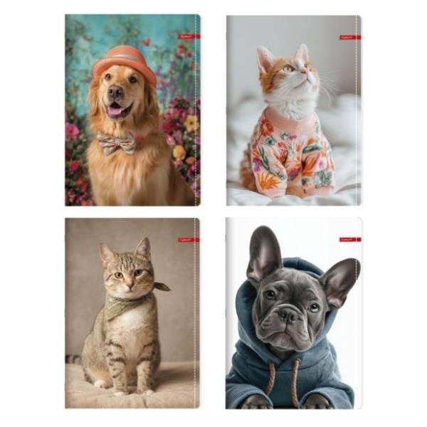 Sveska A4 prazna ILIJANUM Pets 52lista 1kom (više vrsta)