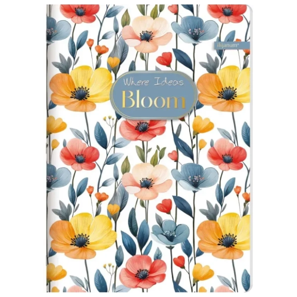 Sveska A4 prazna ILIJANUM bloom 52lista 1kom