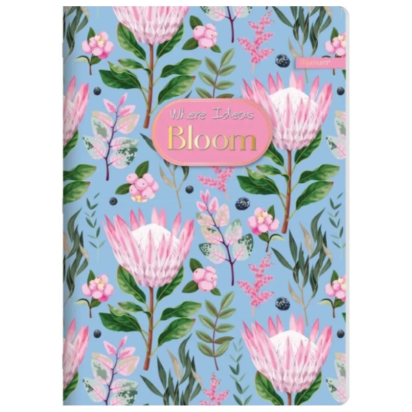 Sveska A5 karo ILIJANUM bloom 52lista 1kom