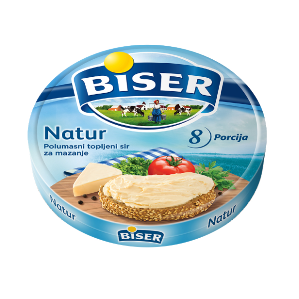 Topljeni sir BISER natur 140g