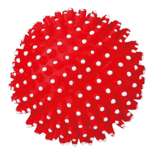 TRIXIE ježasta lopta 7cm crvena