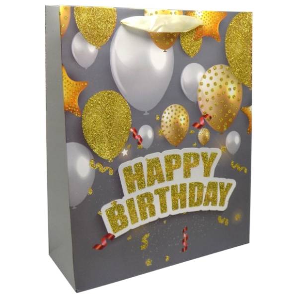 Ukrasna kesa M OPTIMUM Happy Birthday & Christmas 1kom
