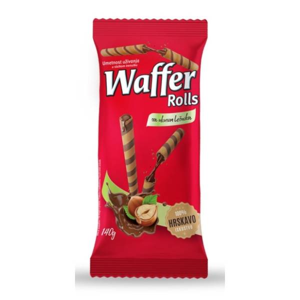 Vafl roleri MORAVKA lešnik 140g
