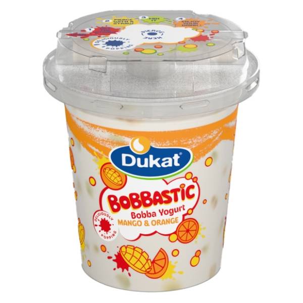 Voćni jogurt DUKAT Bobbastic mango i pomoranđža 300g