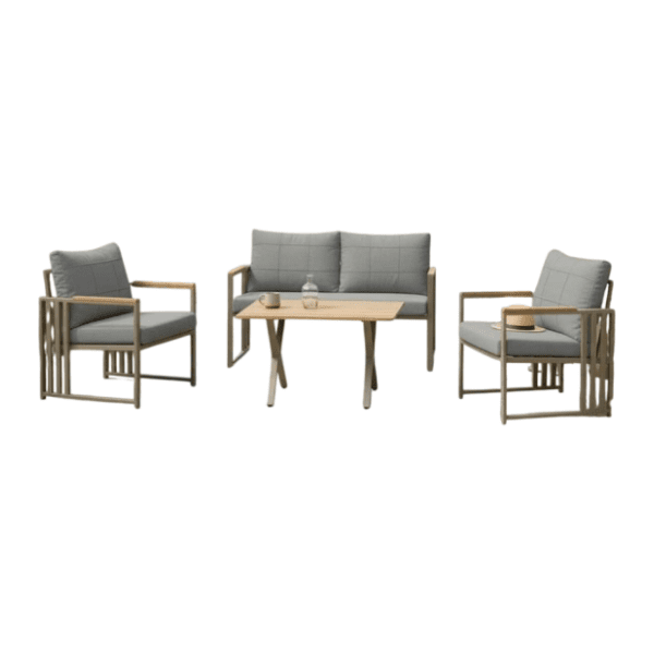 Baštenska garnitura HANAH HOME Fatsa 2+1+1 grey