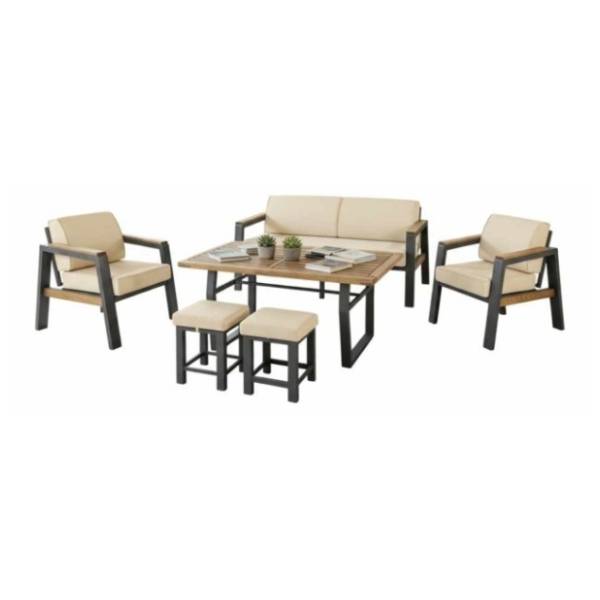 Baštenska garnitura HANAH HOME Leo 3+1+1+2 beige