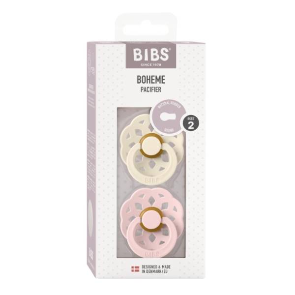 BIBS duda Boheme ivory & blossom (6-18m) 2kom