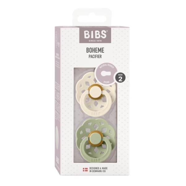 BIBS laža Boheme ivory & sage (6-18m) 2kom