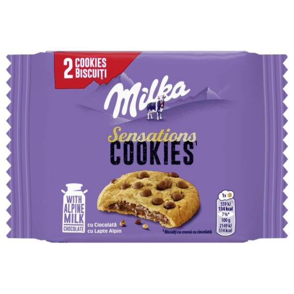 Biskvit MILKA sensation cookies 52g