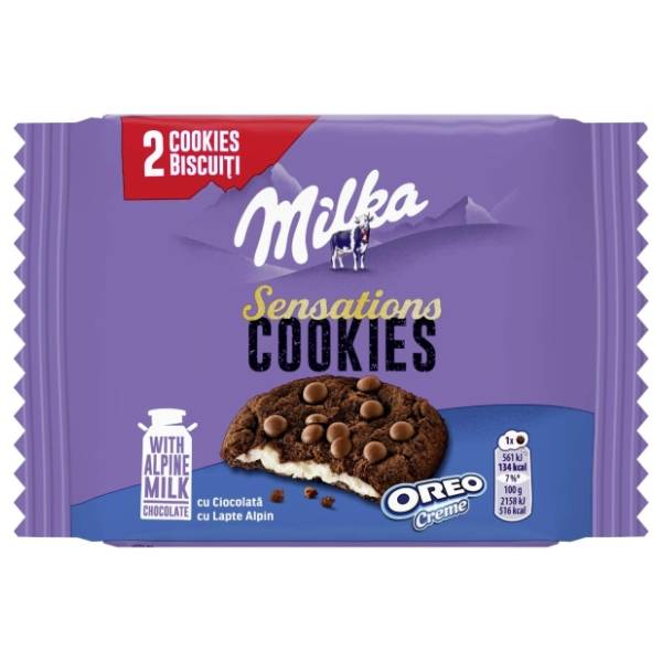 Biskvit MILKA sensation oreo 52g