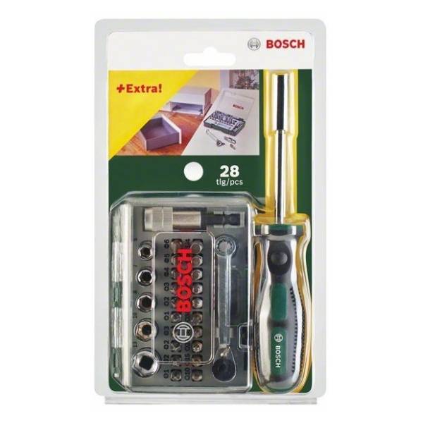 BOSCH 28-delni set bitova i nasadnih ključeva 2607017331