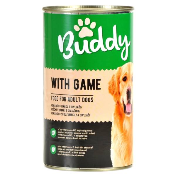 BUDDY hrana za pse divljač 1250g