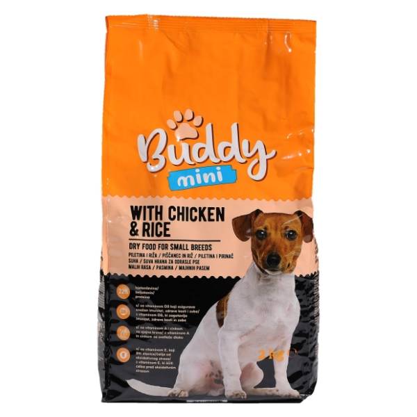 BUDDY hrana za pse piletina i riža 2 kg