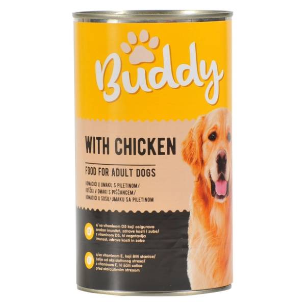 BUDDY hrana za pse u umaku piletina 1250g