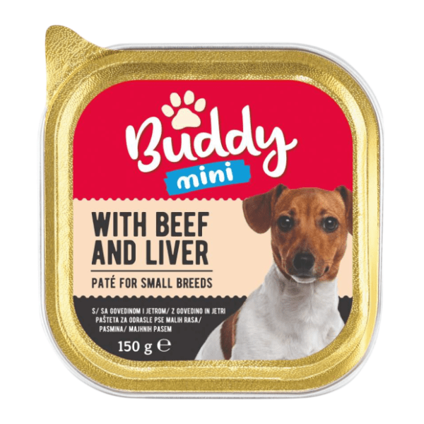 BUDDY pašteta za pse govedina i jetra 150g