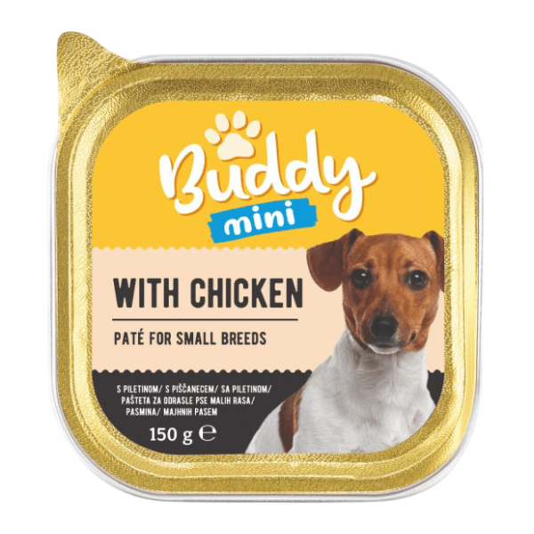 BUDDY pašteta za pse piletina 150g