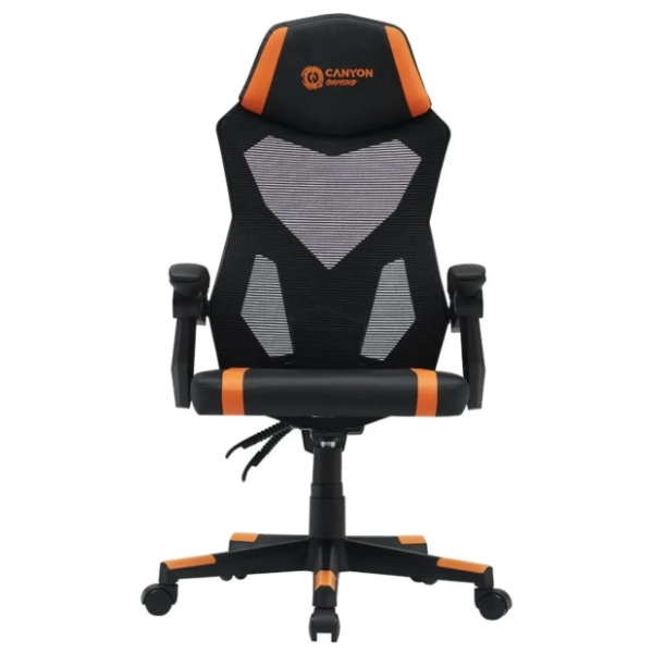CANYON Flow MCH01 Mesh Black Orange gejmerska stolica