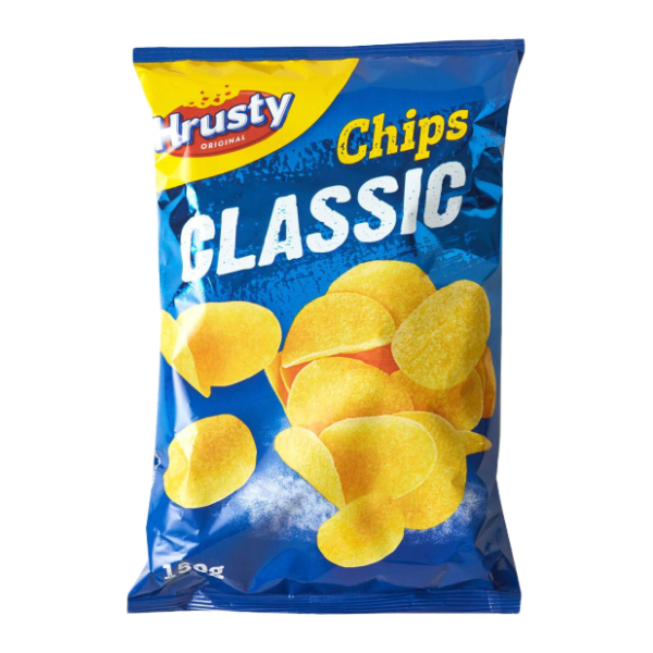 Čips HRUSTY slani 150g