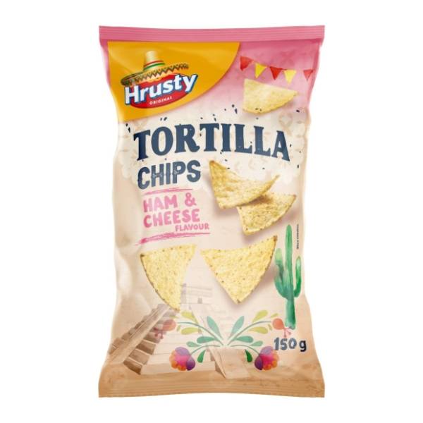 Čips HRUSTY tortilja šunka sir 150g