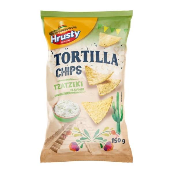 Čips HRUSTY tortilja tzatziki 150g