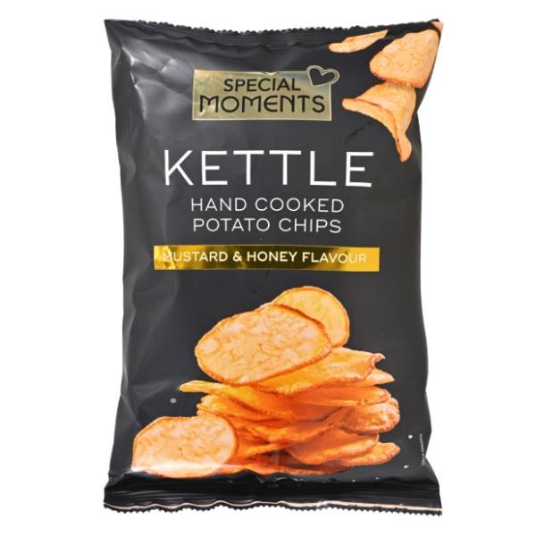 Čips SPECIAL MOMENTS Kettle med i senf 100g