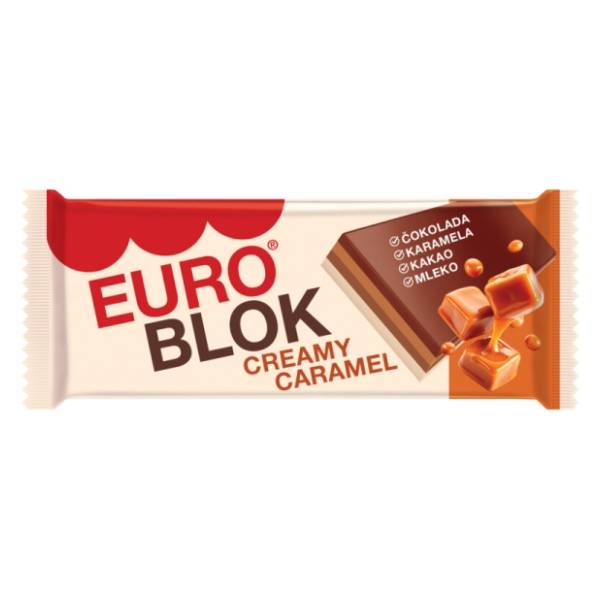 Čokolada SWISSLION Eurocream blok karamela 100g