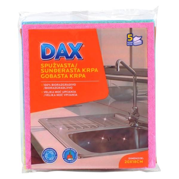 DAX sunđerasta krpa 5kom
