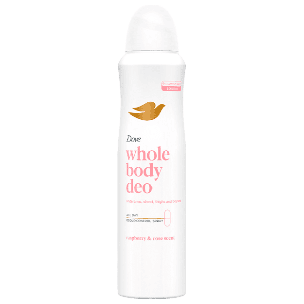Dezodorans DOVE Whole body malina i ruža 150ml