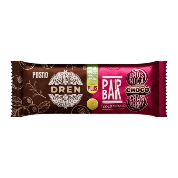 DREN par bar čoko brusnica 40g