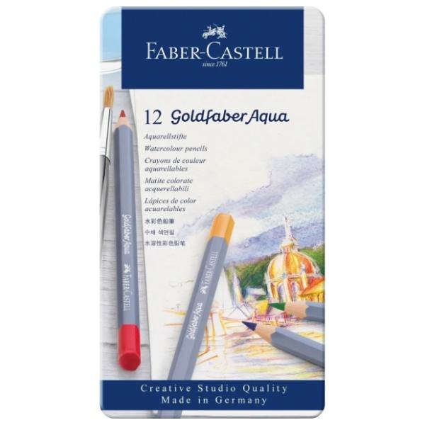 Drvene boje FABER CASTELL goldfaber aqua 12kom