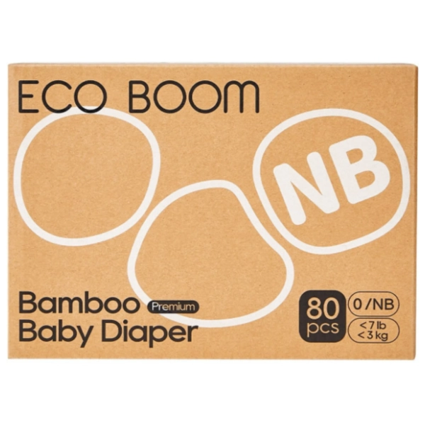 ECO BOOM pelene biorazgradive pure premium NB 80kom
