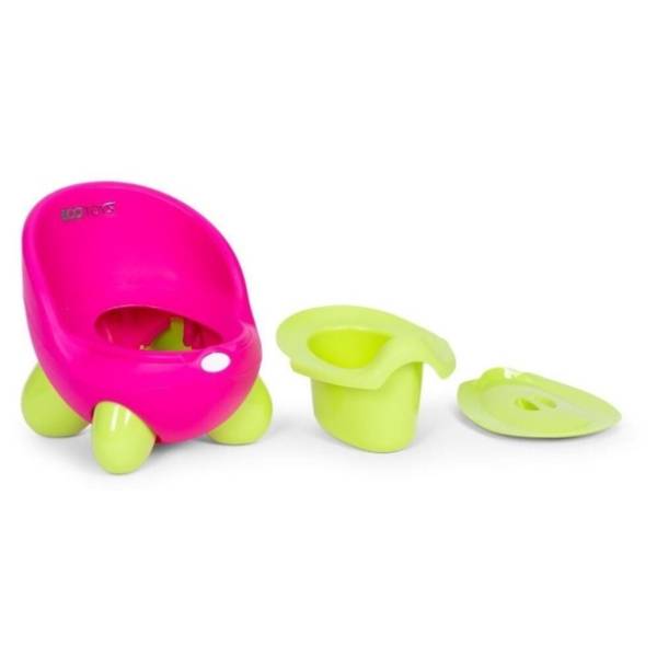 ECO TOYS noša sa uklonivim umetkom roze-zelena