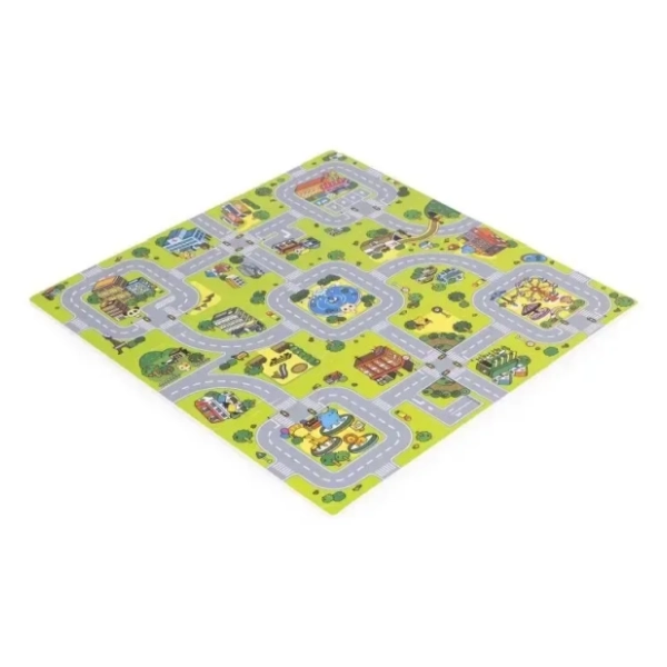 Puzzle podloga za igru Eva foam city ECO TOYS