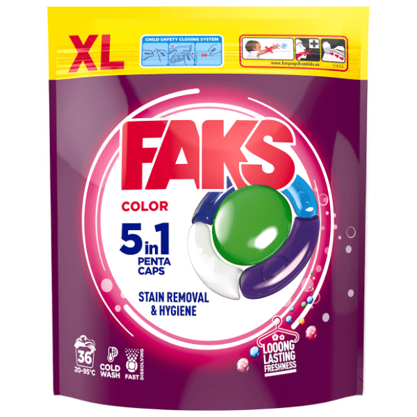 FAKS Color kapsule za veš 36kom