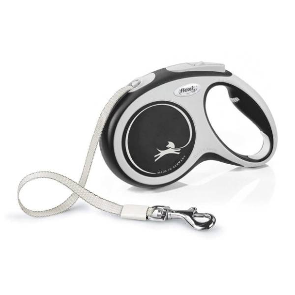 FLEXI Comfort tape povodac za pse M 5m crni