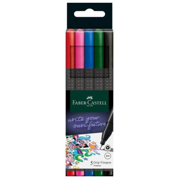 Flomasteri FABER CASTELL lajner grip basic 5kom