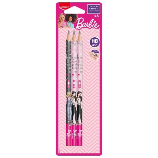 Grafitna olovka MAPED barbie blister 6kom