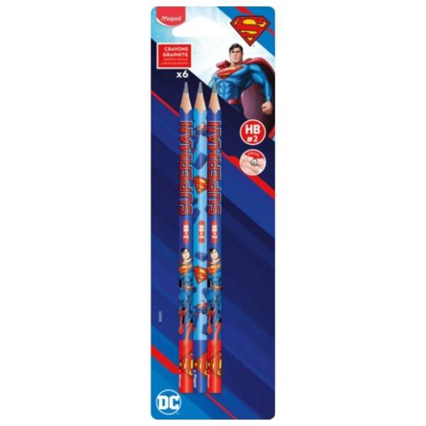 Grafitna olovka MAPED superman bl 6kom
